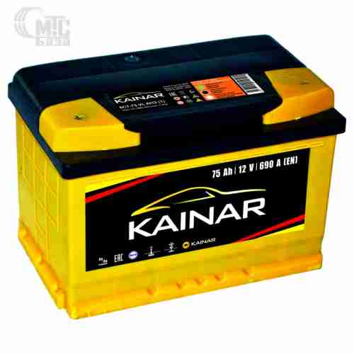 Аккумулятор KAINAR 6СТ-75 Аз  Standart Plus 278x175x190 мм EN690 А